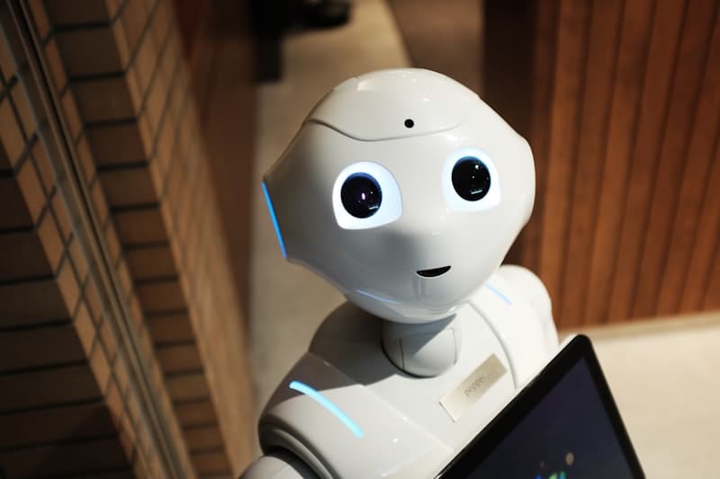 Humanoid robot representing AI workforce roles, the future of autonomous enterprise staffing