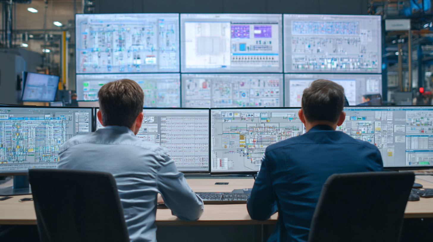 Manufacturing professionals using AI technology